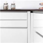 Kit 2 profils centraux Gola meubles cuisine long. 2,35m accessoires alu. noir