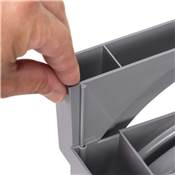 Kit rangement assiettes 13 assiettes maximum plastique Gris