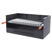 Barbecue charbon de bois 60 cm à poser ou encastrer