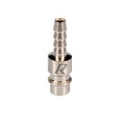 Insert rapide air cannelé 6mm forme D en lot de 2
