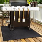 Tapis BBQ, atelier, garage et maison 80x120 cm en caoutchouc gris