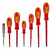Lot 7 tournevis lectricien gainage protection jusqu? 1000 V