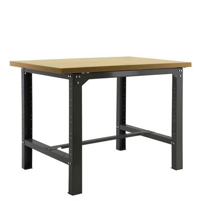 Établi métal anthracite mdf capacité charge 600 kgs dim.865x1200x750mm à visser