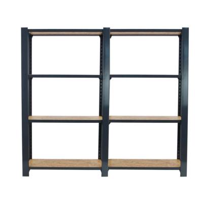 Étagère en métal anthracite osb 8 étagères 200 kgs dim.1500x1600x300mm sans vis
