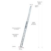 Échelle coulissante 2 plans 8.3 m