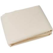 Voile d'ombrage triangulaire crème 160g/m2 dim.5x5x5m polyester