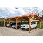 Abri Deux Pentes Faitage Dcal, Bois DOUGLAS