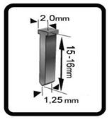 Lot de 1000 clous hauteur 15mm