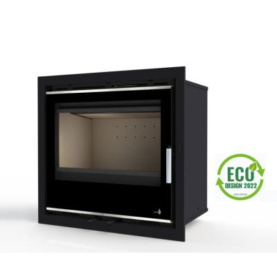 Pack Insert cheminée bois PORTIMAO-C-595-S, 6.5KW, Cadre 4 côtés