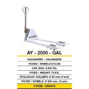 Transpalette galvanisé 2500 Kgs AY-2500-GAL