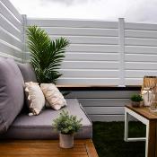 Kit clôture PVC couleur blanc