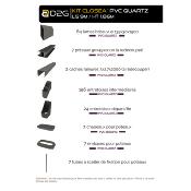 Kit clôture PVC couleur quartz