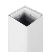 Pieds carrés cadre table 50x50mm 750x750mm Acier blanc