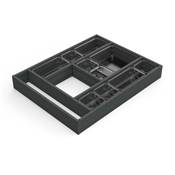 Organisateur tiroirs Alumount 450x500 alu. Anthracite