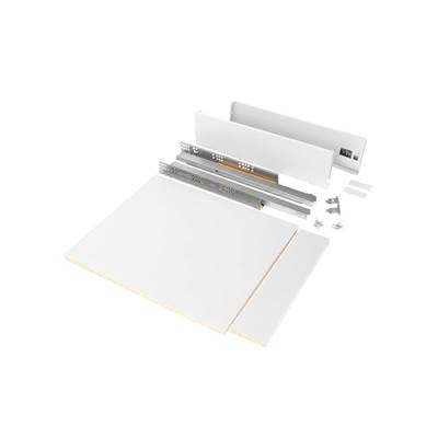 Kit tiroirs cuisine salle bains Vertex haut. 93mm panneaux inclus mod. 450mm blanc