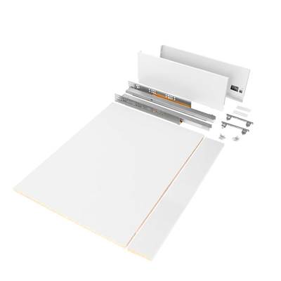 Kit tiroirs cuisine salle bains Vertex haut. 178mm panneaux inclus mod. 900mm blanc