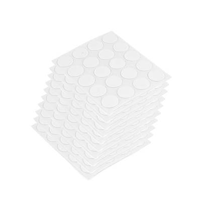 Lot 1000 cache-vis adhésifs diam. 13mm plastique blanc