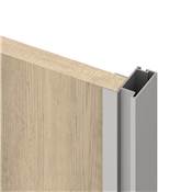 Kit quincaillerie Placard 81 2-coulissants fermeture souple profil aigu ép. 16mm mat