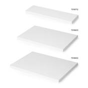 Plateaux table 900x500 blanc Bois