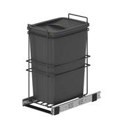 Poubelle recyclage Recycle cuisine 35 L fixation bas extraction manuelle Anthracite