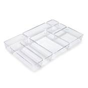 Kit 8 seaux organisateurs Cube tiroirs plastique Transparent