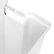 Panier à  linge blanc Laundry à fixer sur porte caisson 450mm