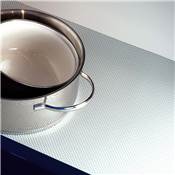 Tapis antidérapant tiroir strié long. 2000x48cm plastique gris