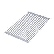 Égouttoir flexible enroulable silicone acier plastique gris