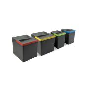 Poubelle de tri sélectif cuisine Recycle avec base