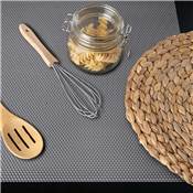 Tapis antidérapant tiroir Minirhomb long. 2000x48cm plastique Anthracite