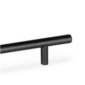 Lot 10 poignées meubles Miami L272mm entraxe 192mm Acier inoxydable noir