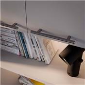 Poignée meubles Orlando L400mm entraxe 320mm Acier Nickel satiné