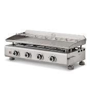 Plancha gaz modèle Silvia II G 4 feux 10kw en Inox à poser