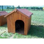 Niche pour chiens, toit bitumé bois FSC
