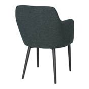 Lot 2 chaises tapissées style contemporain vert