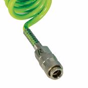 Tuyau air 5m spiralé 6x8mm BASF PU raccordé