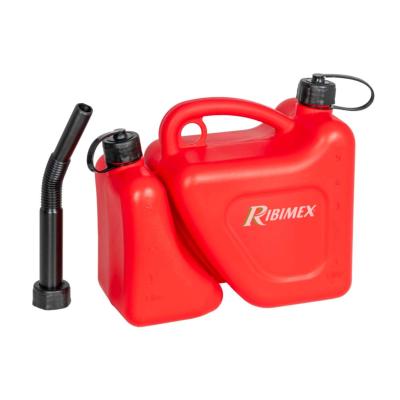 Jerrican double compartiment 5l et 2l bec flexible