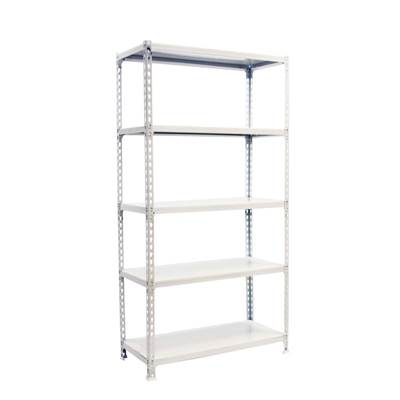 Étagère en métal blanc 5 étagères charge 200 kgs dim.2000x1200x500mm sans vis