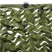 Toile d'ombrage ajourée carré camouflage 100g/m² dim.3x3m