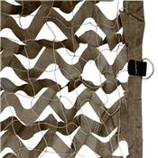 Toile d'ombrage ajourée carré taupe 120g/m2 dim.3x3m
