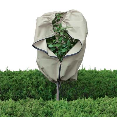 Housse hivernage diam70 x hauteur 150cm 70g/m2 avec glissière beige