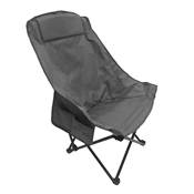 Fauteuil pliant de jardin 90x46x46cm 120kg tissu oxford 600d 93x10x10cm replié gris