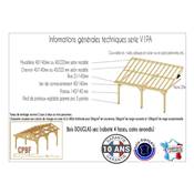 Abri Une Pente Adossé, Bois DOUGLAS Français