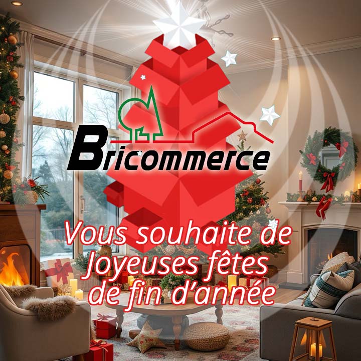 Bricommerce vous souhaite de joyeuses f&ecirc;tes de fin d'ann&eacute;e 2025