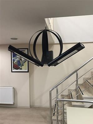 Lustre chauffage infrarouge suspendu 7500 w
