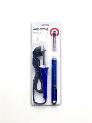 Kit spécial électronique fer à souder 30w (pompe + étain)