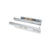 Jeu coulisses invisibles Silver coulisse sortie totale push prof. 250mm Acier zingué