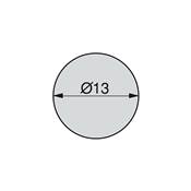 Lot 1000 cache-vis adhésifs diam. 13mm plastique blanc