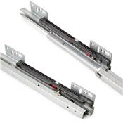 Chariot coulissant Titane fixation inf. f. amortie mod. 400mm acier antracite
