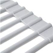 Égouttoir flexible enroulable silicone acier plastique gris